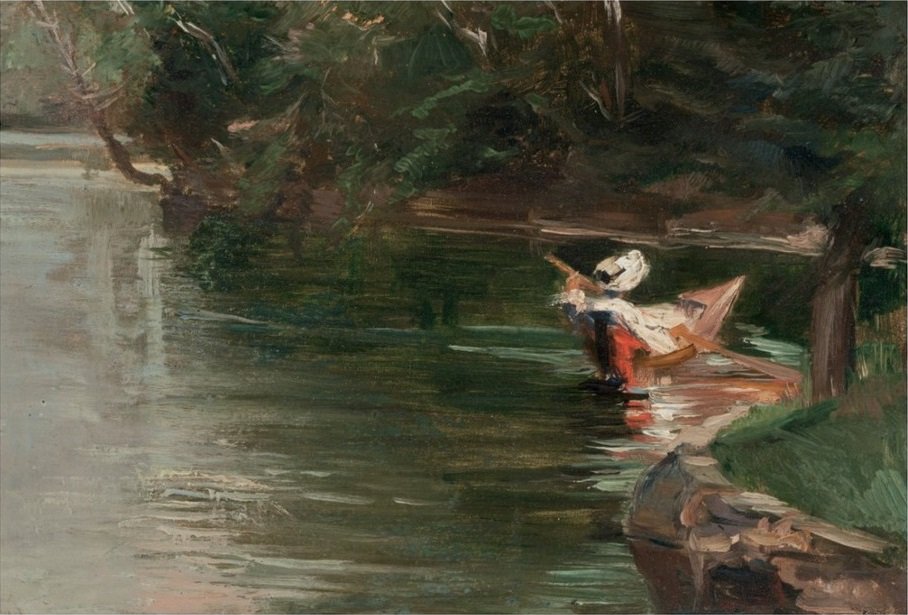 Krawędzie Yerres autorstwa Gustave Caillebotte