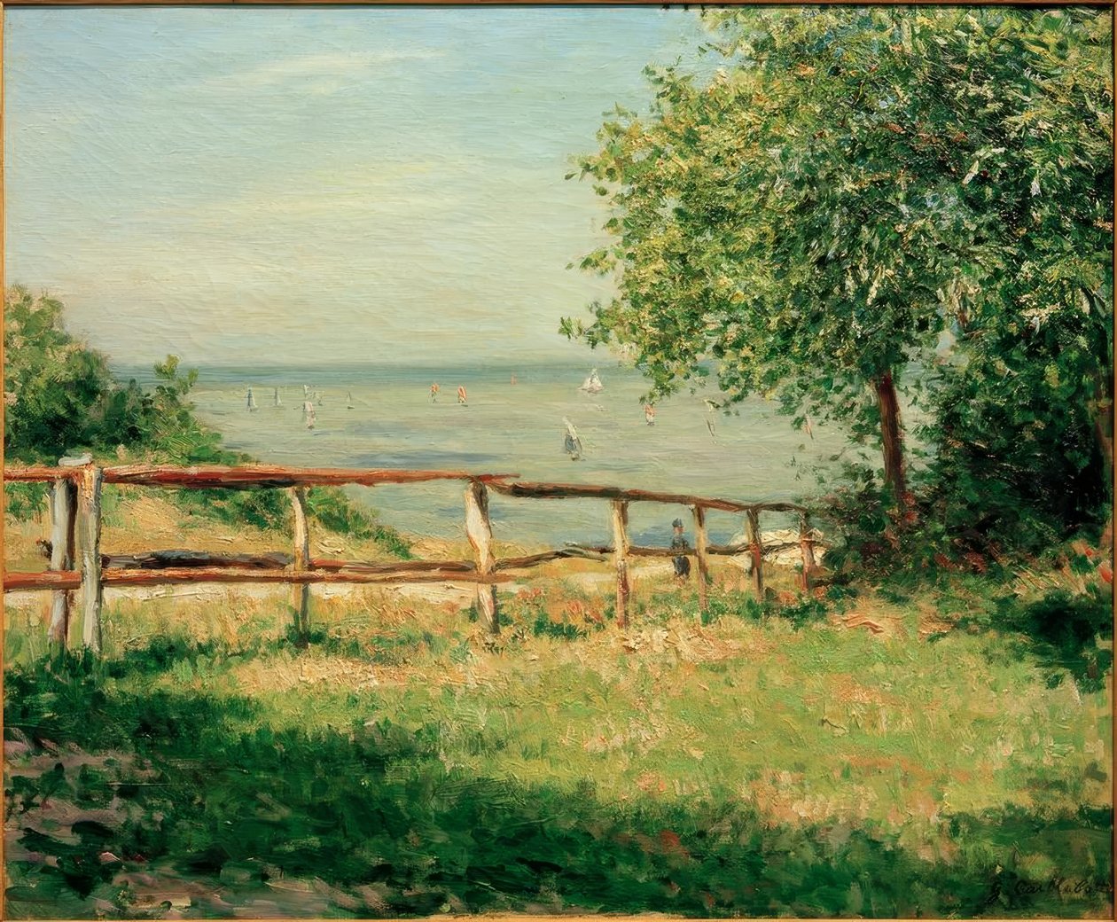 Pole nad morzem, Trouville autorstwa Gustave Caillebotte
