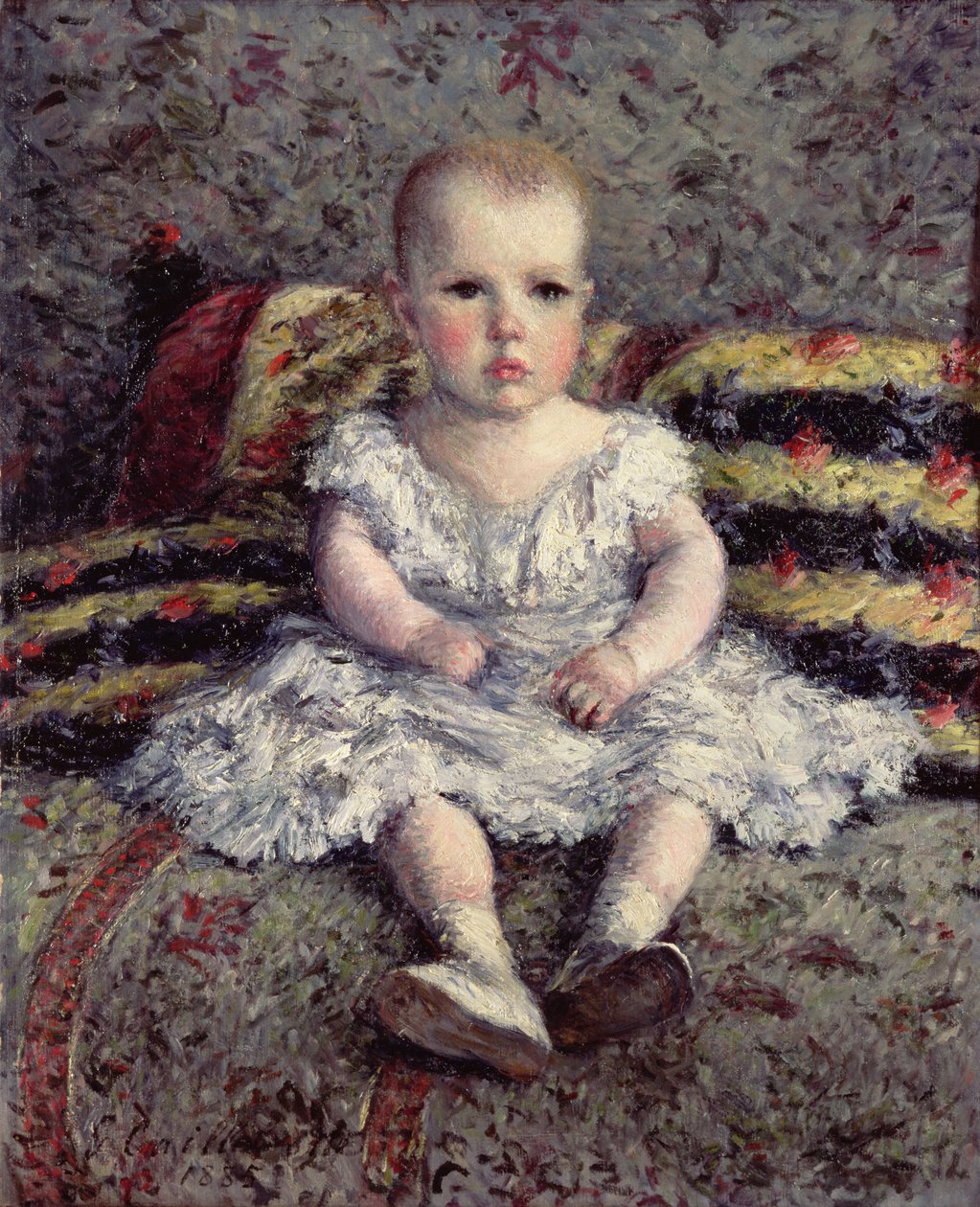 Dziecko na kanapie, 1885 autorstwa Gustave Caillebotte