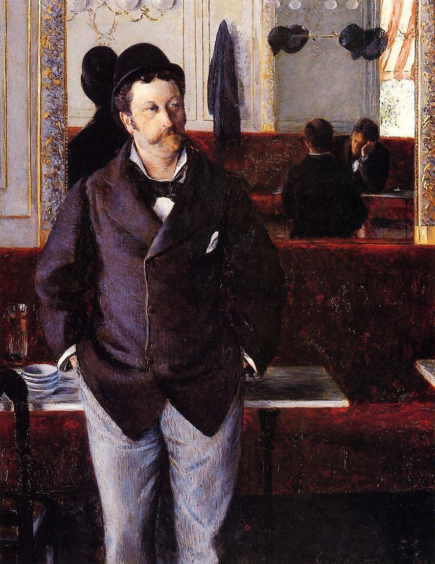 W kawiarni autorstwa Gustave Caillebotte