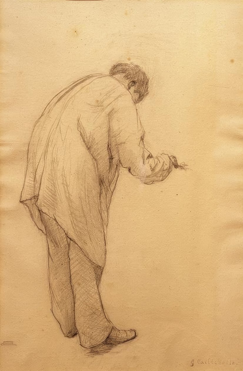 Studium dla malarzy pokojowych autorstwa Gustave Caillebotte