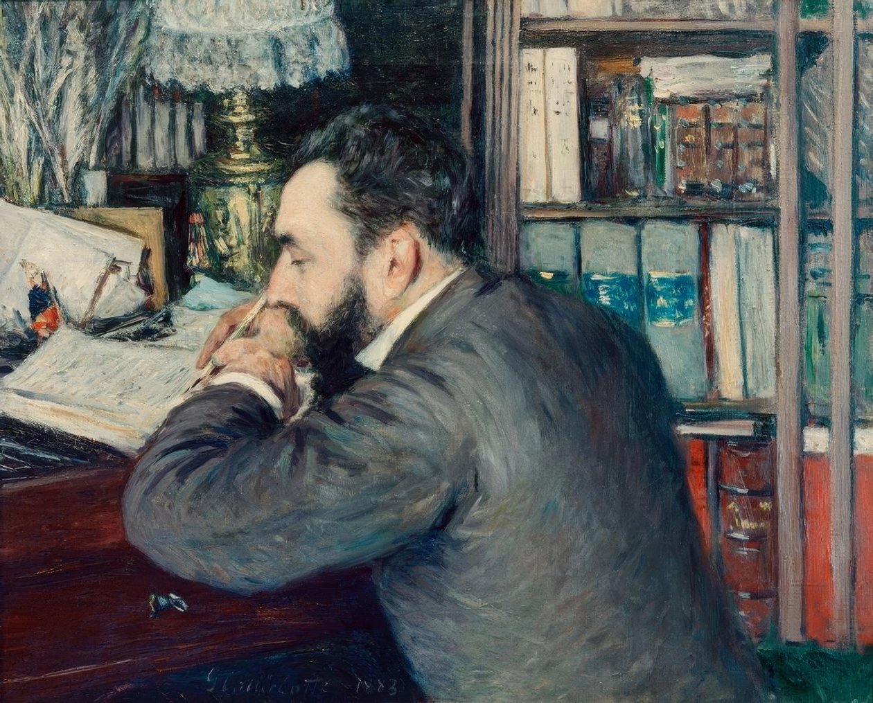 Henri Cordier autorstwa Gustave Caillebotte