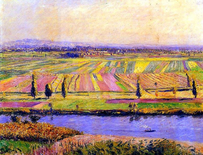 Równina Gennevilliers autorstwa Gustave Caillebotte