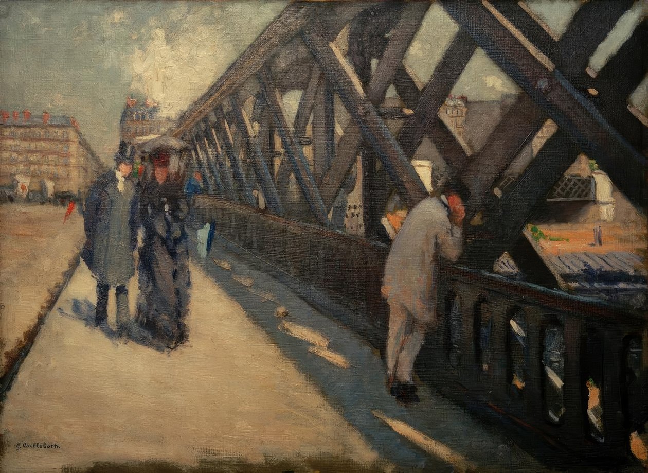 Most Europy, szkic autorstwa Gustave Caillebotte