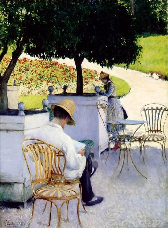 Drzewa pomarańczowe autorstwa Gustave Caillebotte