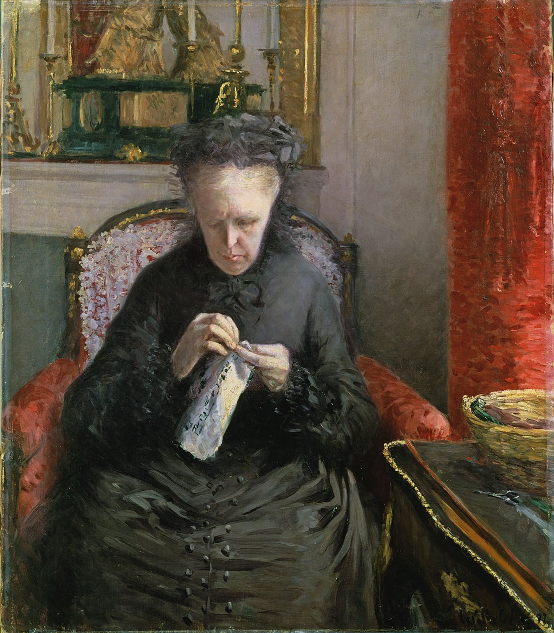 Madame Martial Caillebotte, 1877 autorstwa Gustave Caillebotte