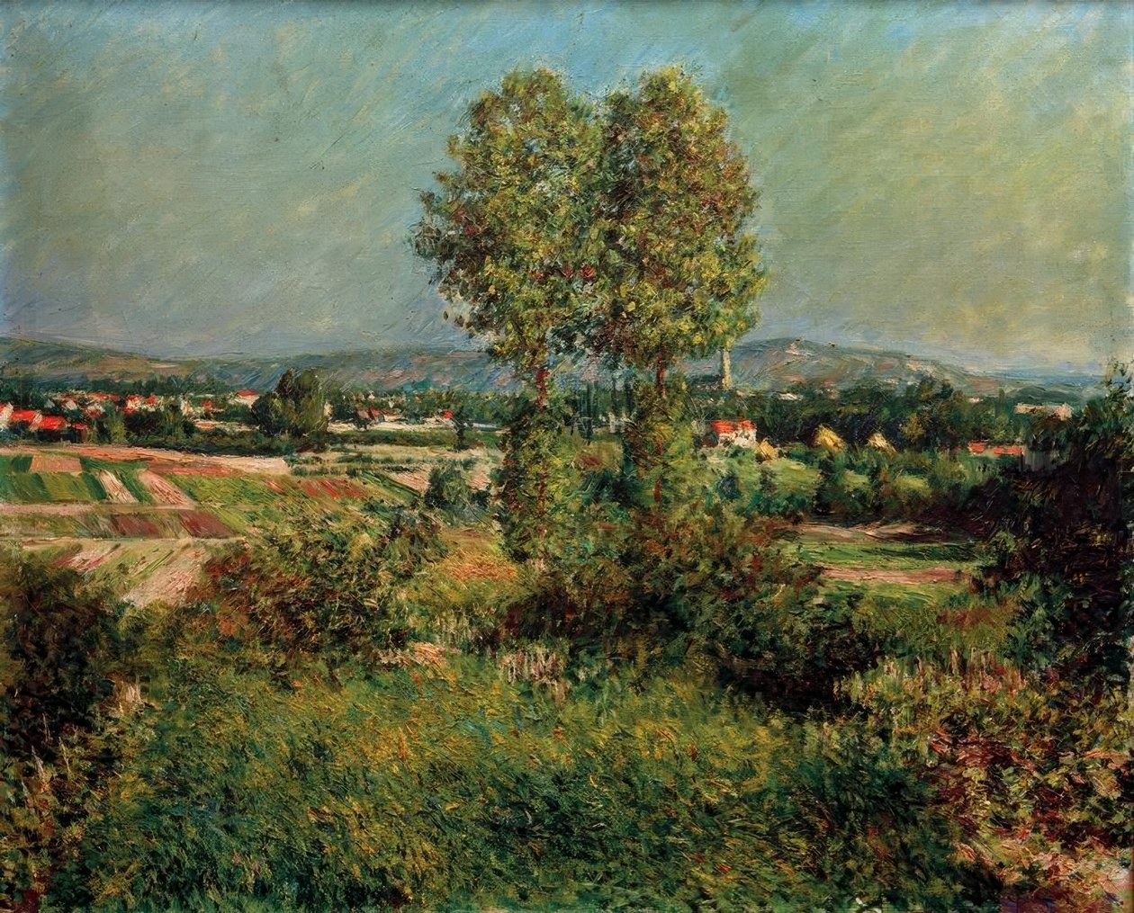 Krajobraz w Argenteuil autorstwa Gustave Caillebotte