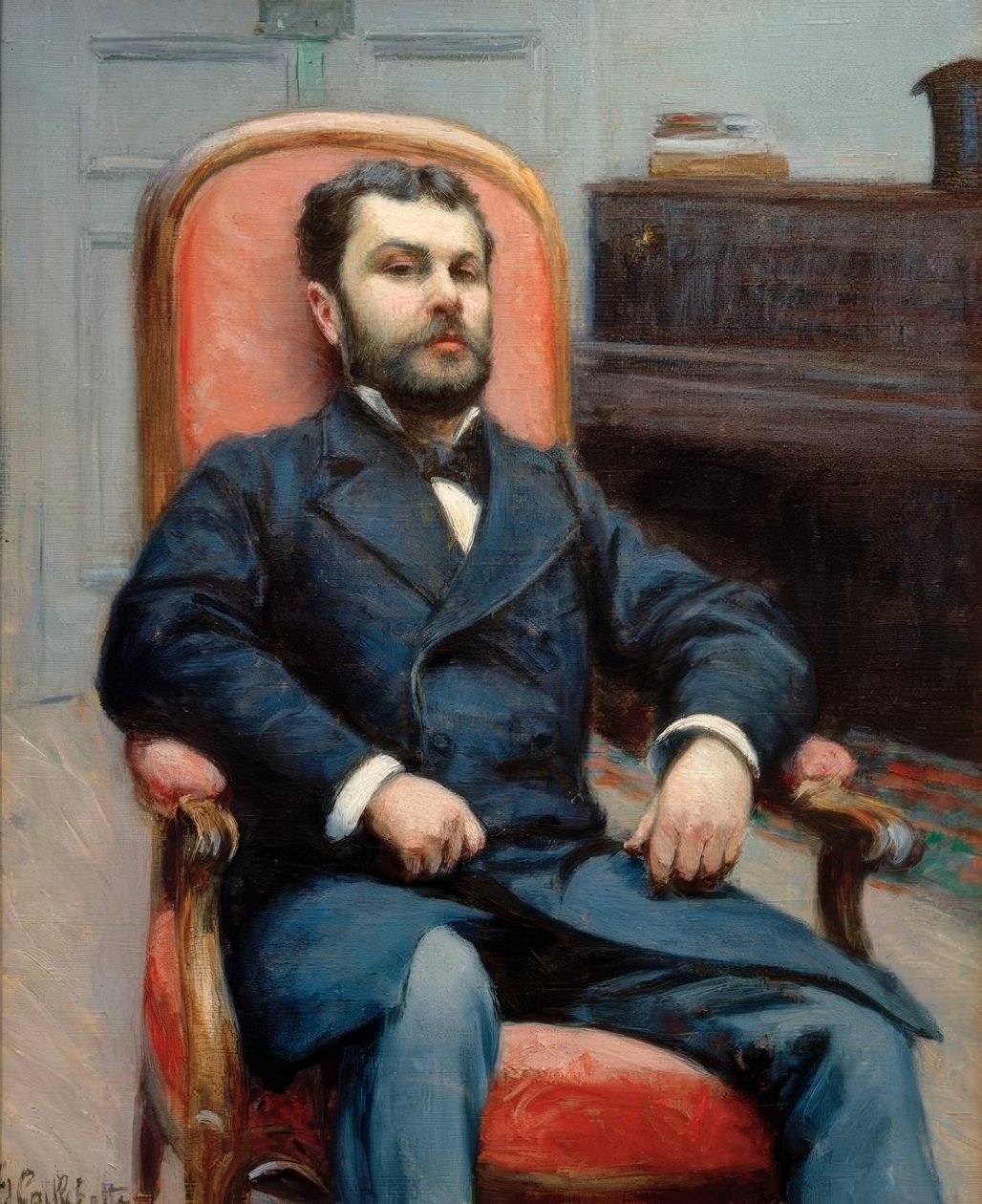 Portret Richarda Gallo autorstwa Gustave Caillebotte