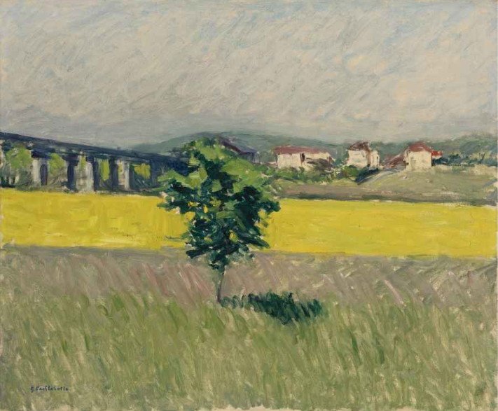 Preria w Pont dArgenteuil autorstwa Gustave Caillebotte