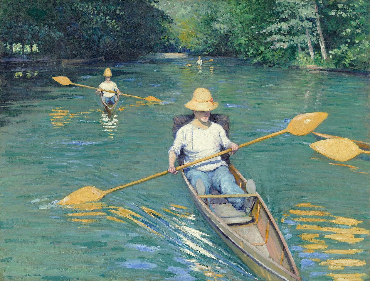 Skiffy, 1877 autorstwa Gustave Caillebotte