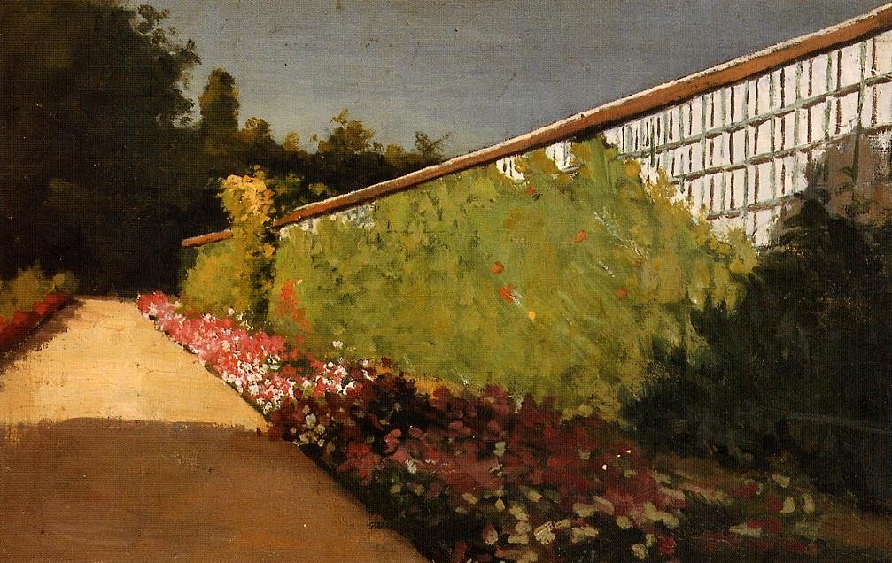 Ściana ogrodu kuchennego, Yerres autorstwa Gustave Caillebotte