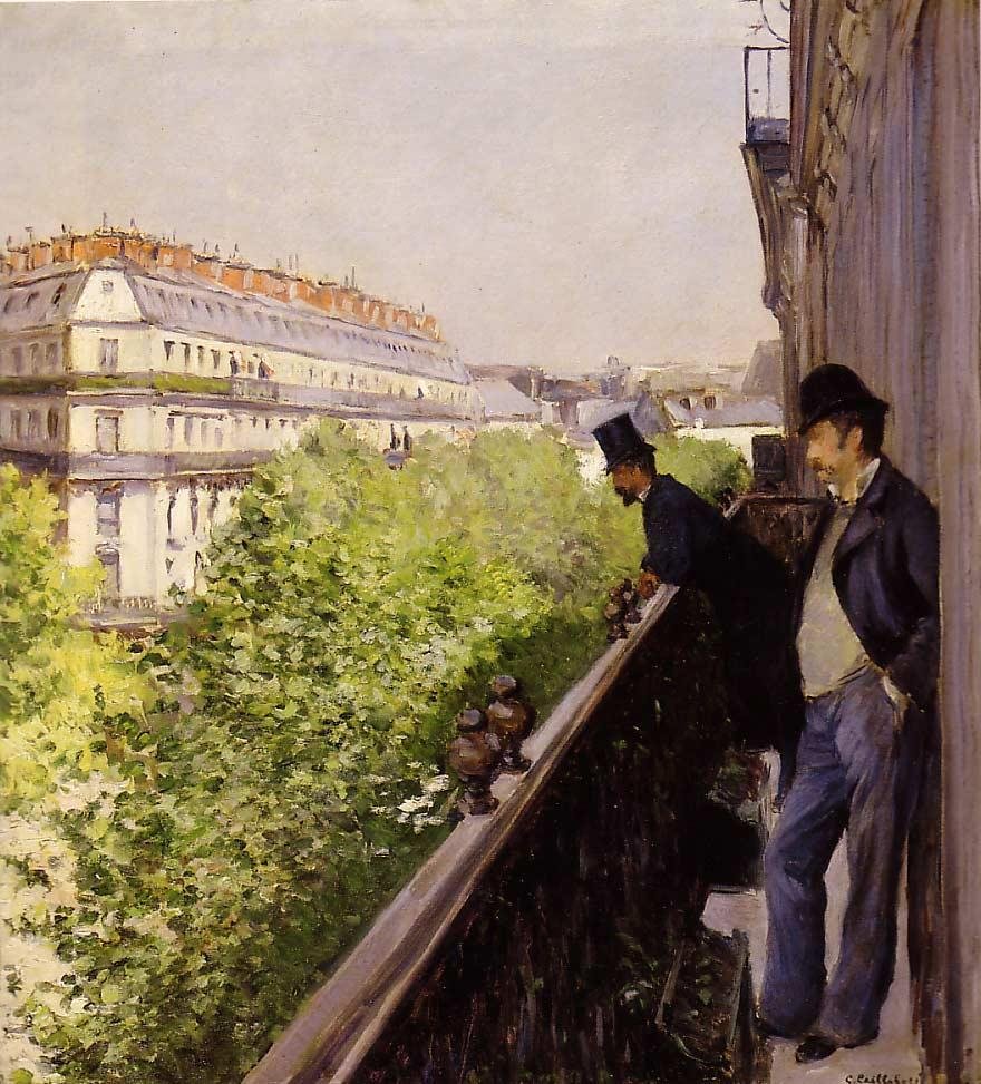 Balkon autorstwa Gustave Caillebotte