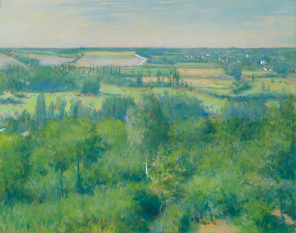 Dolina Yerres autorstwa Gustave Caillebotte