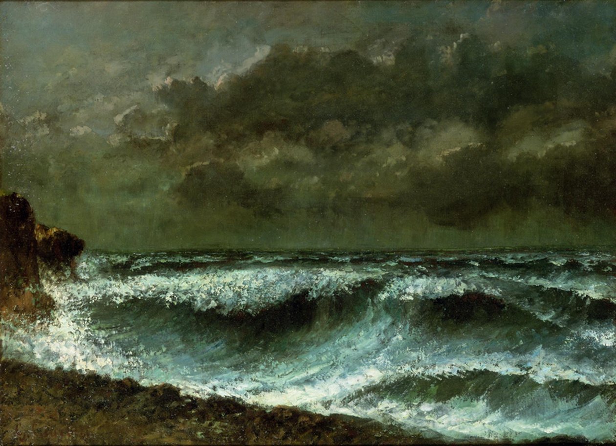 Ostrzeżenie przed burzą na horyzoncie autorstwa Gustave Courbet