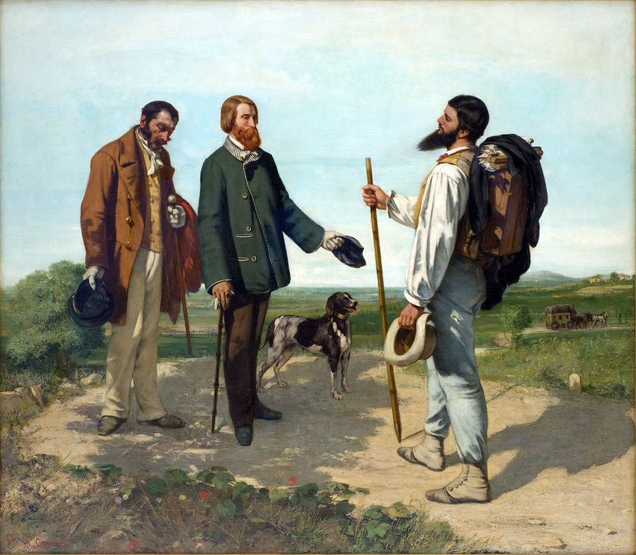 Witam Panie Courbet autorstwa Gustave Courbet