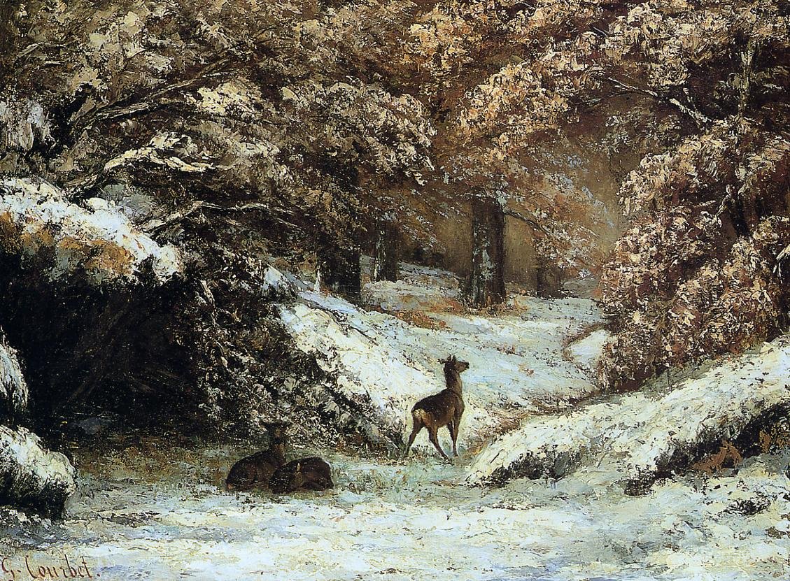 sarna Lyon autorstwa Gustave Courbet