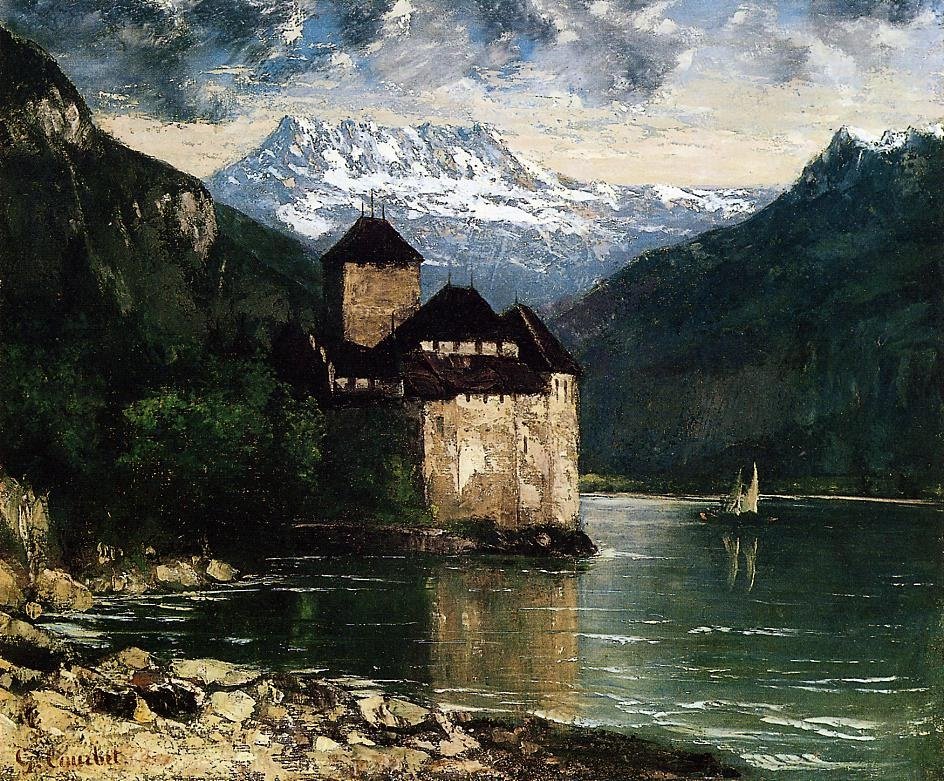 Zamek Chillon autorstwa Gustave Courbet