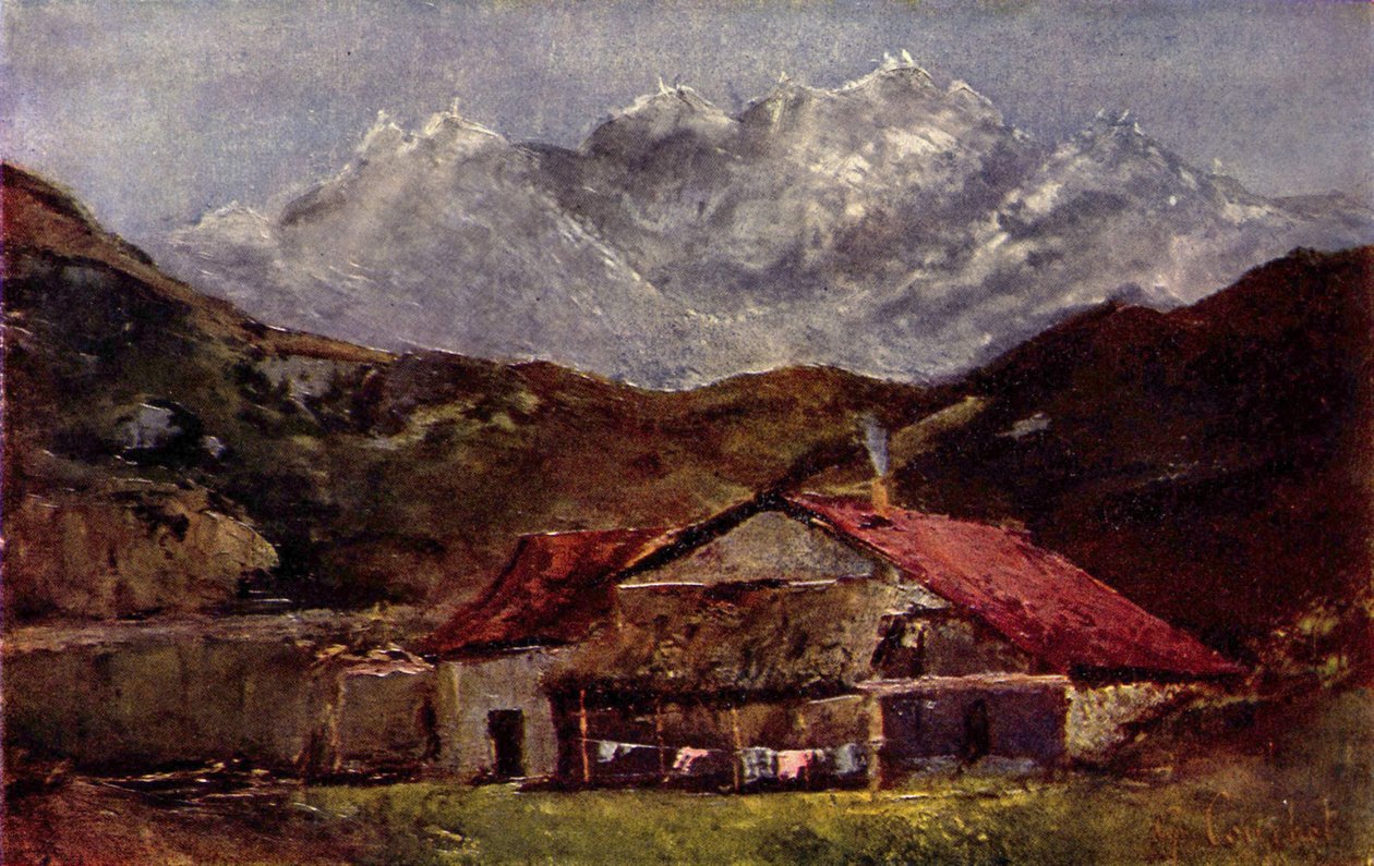 Chata górska autorstwa Gustave Courbet