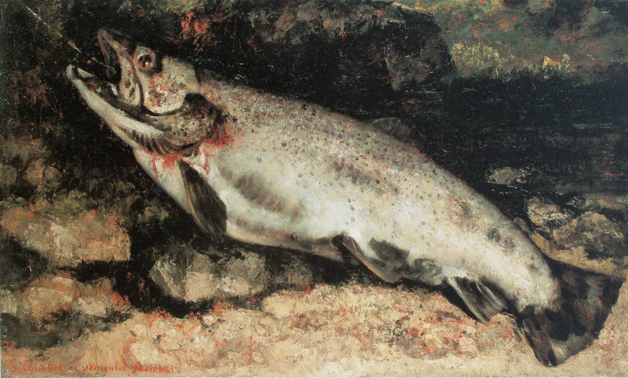 Pstrąg autorstwa Gustave Courbet
