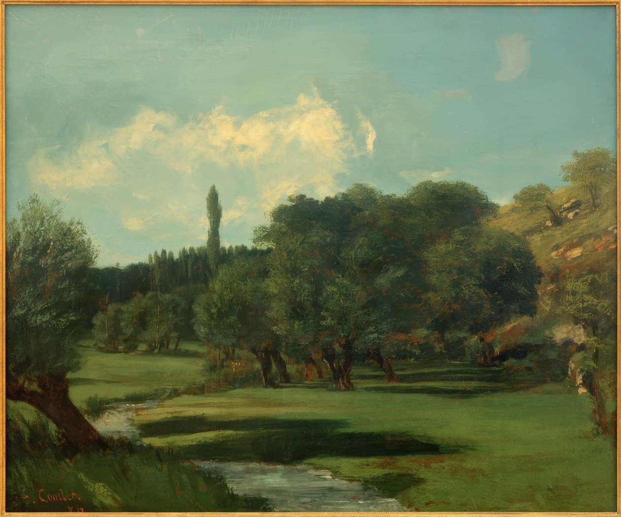 La Bretonnerie w departamencie Indre autorstwa Gustave Courbet