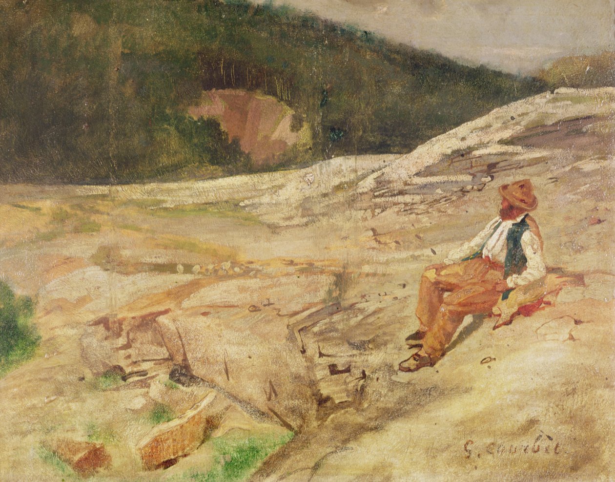 Krajobraz autorstwa Gustave Courbet