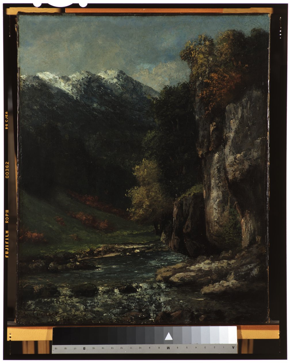 Krajobraz, ok. 1874-77 autorstwa Gustave Courbet