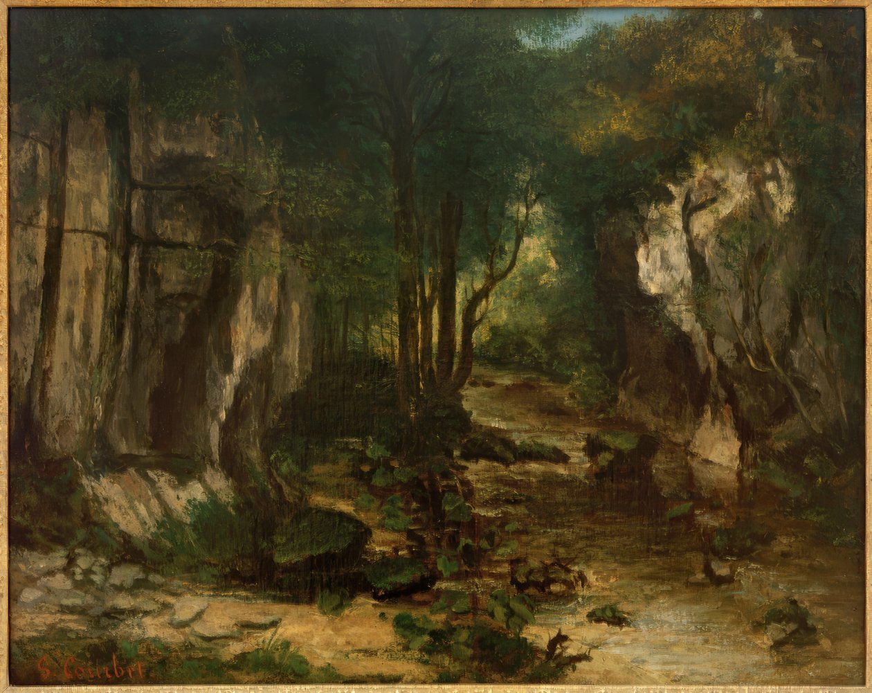 Ruisseau du Puits-Noir autorstwa Gustave Courbet