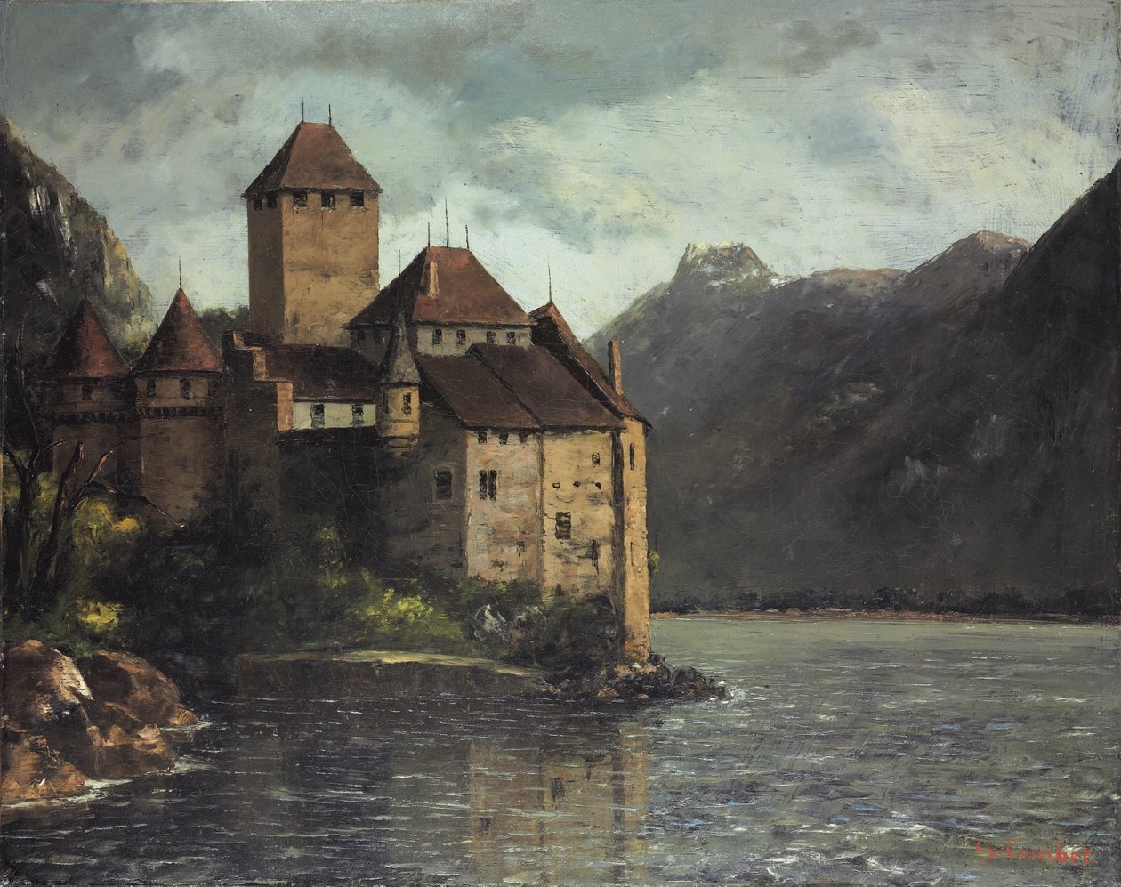 Zamek Chillon autorstwa Gustave Courbet