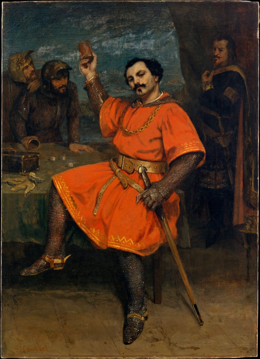 Louis Guéymard jako Robert diabeł autorstwa Gustave Courbet