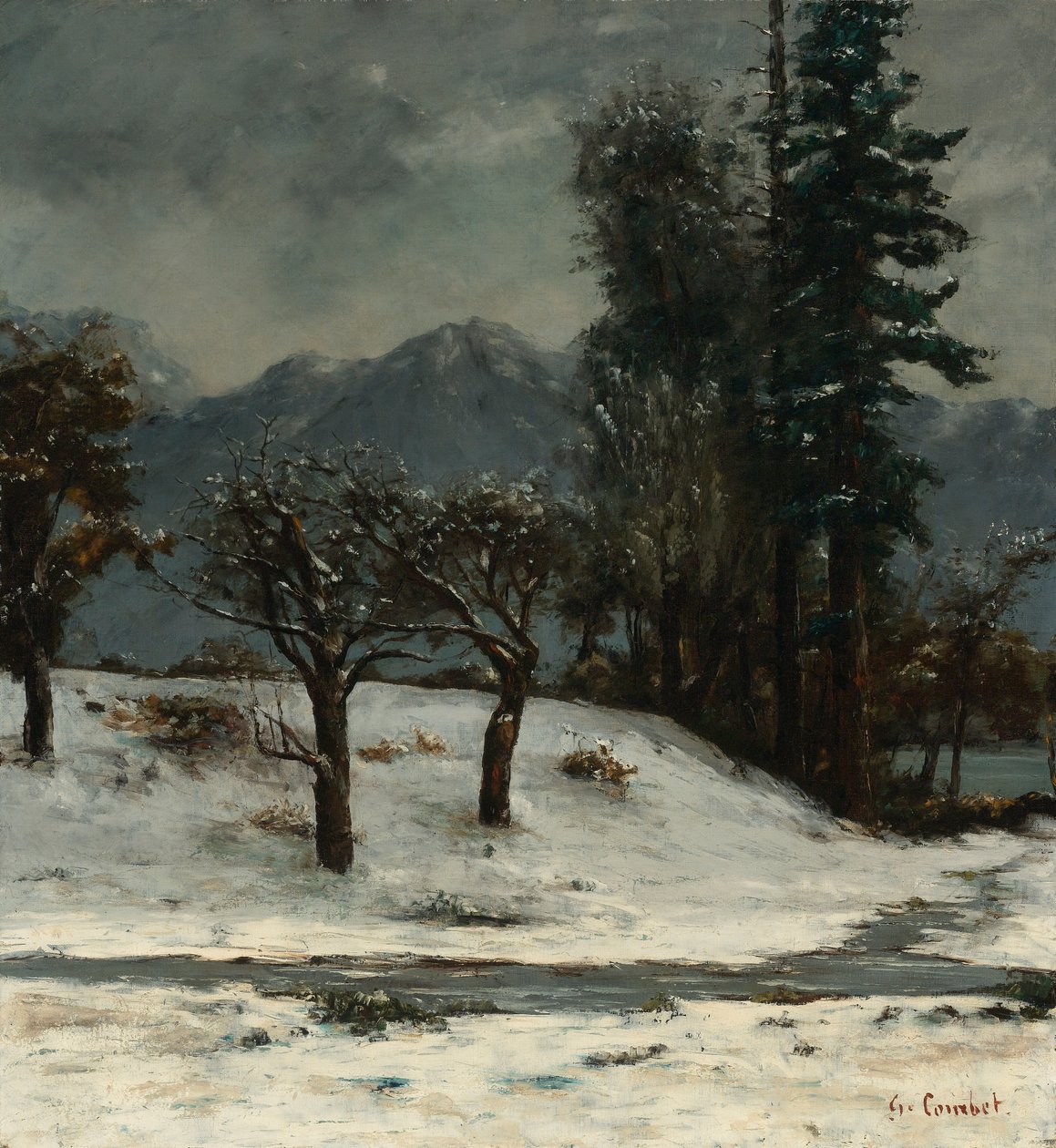 Śnieg autorstwa Gustave Courbet
