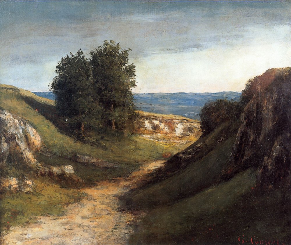 Krajobraz Guyere autorstwa Gustave Courbet