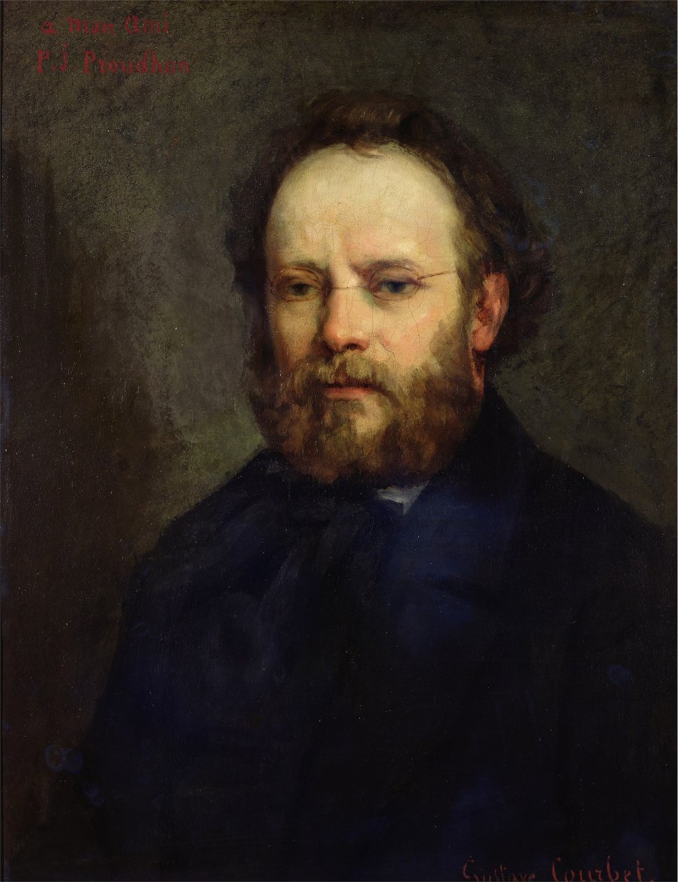 Pierre-Joseph Proudhon autorstwa Gustave Courbet