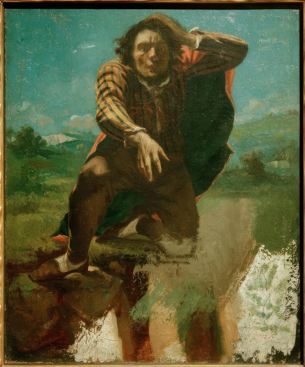 Portret artysty znanego jako Le Fou de Peur autorstwa Gustave Courbet