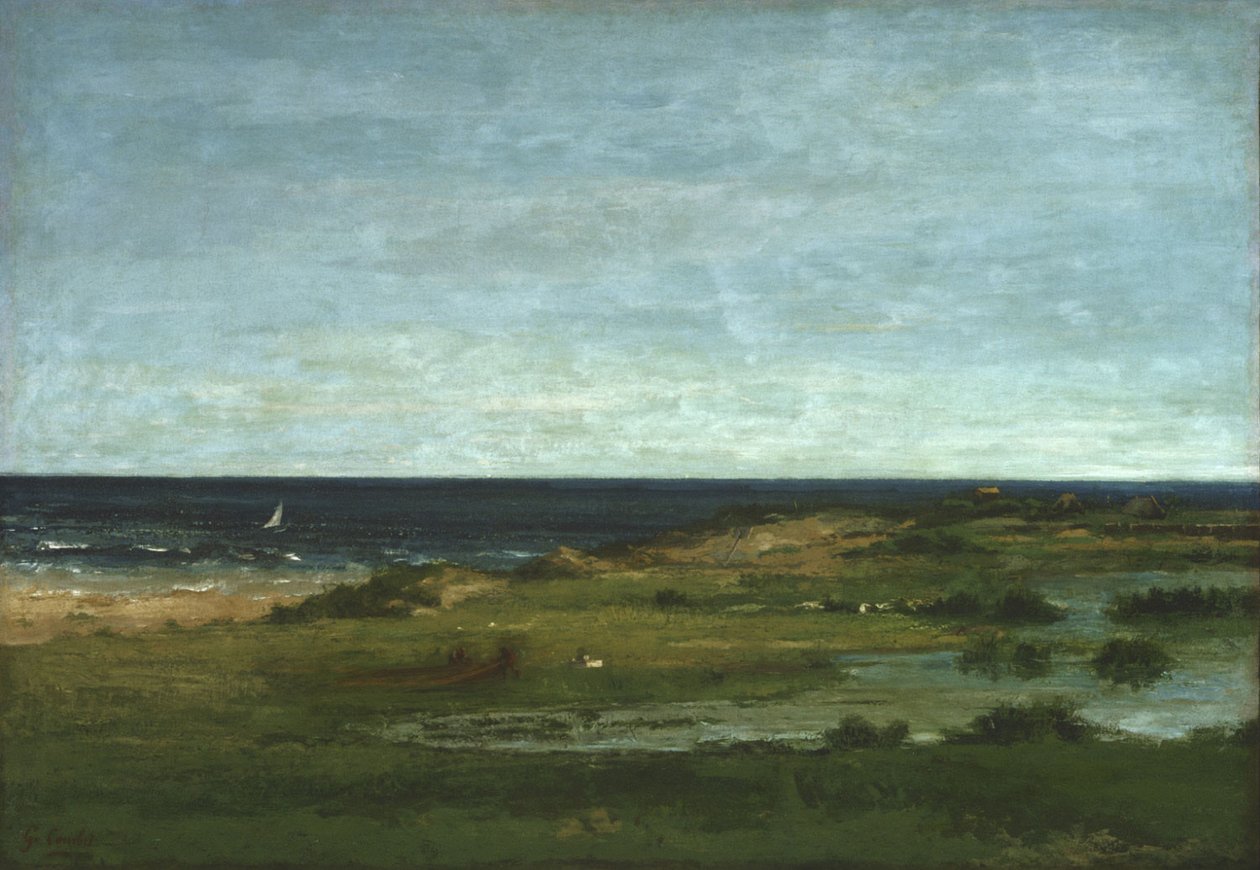 Scena nadmorska autorstwa Gustave Courbet
