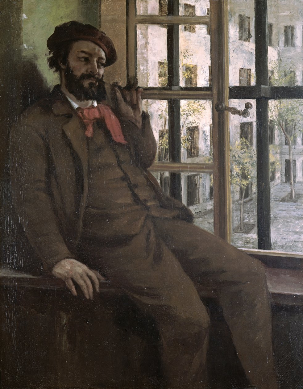 Autoportret w Sainte-Pelagie, 1871 autorstwa Gustave Courbet