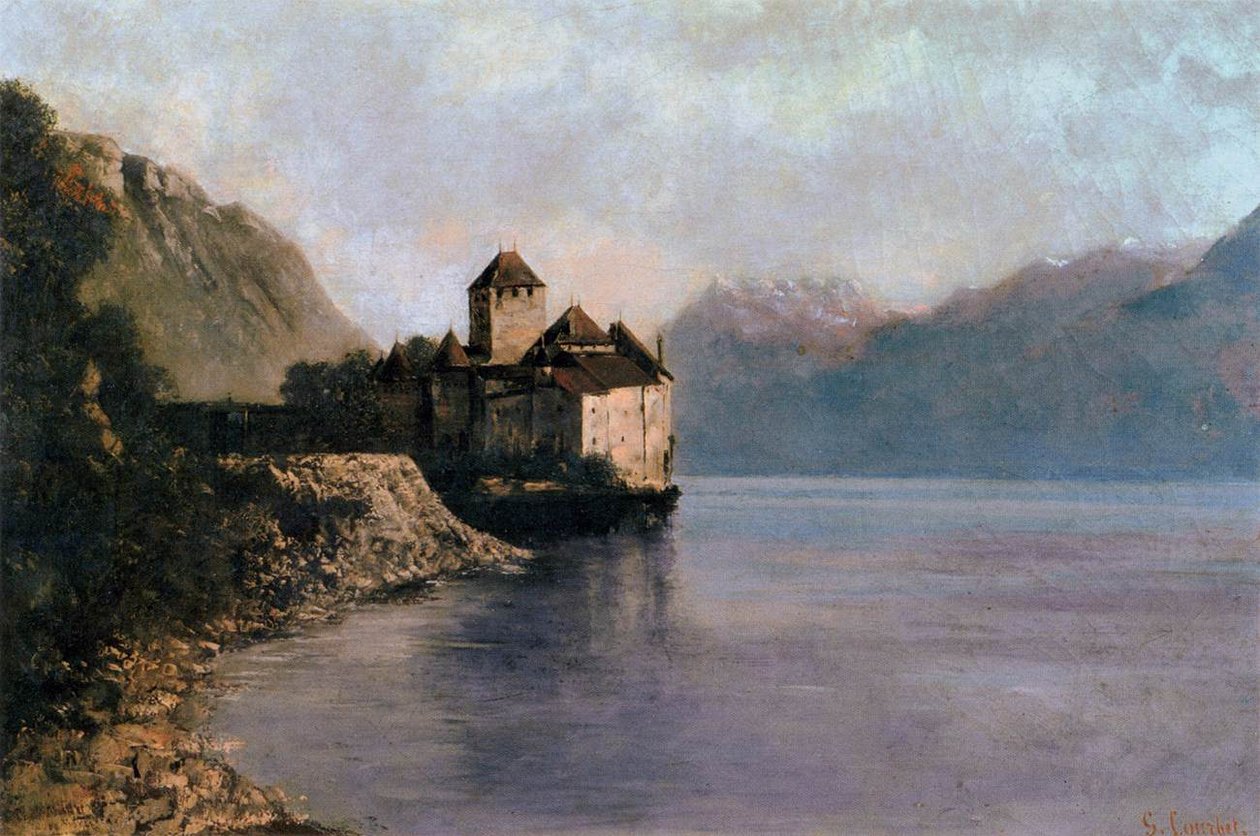 Zamek Chillon autorstwa Gustave Courbet