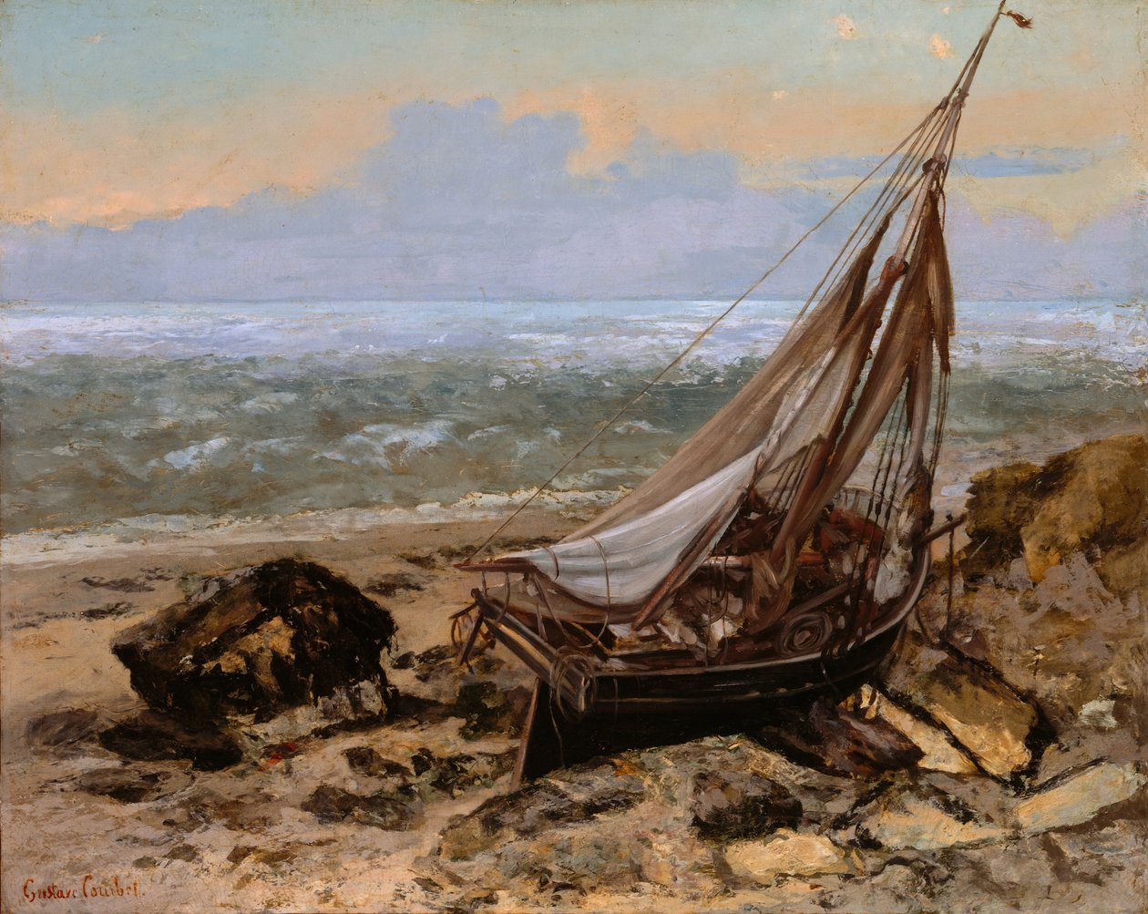 Łódź rybacka autorstwa Gustave Courbet