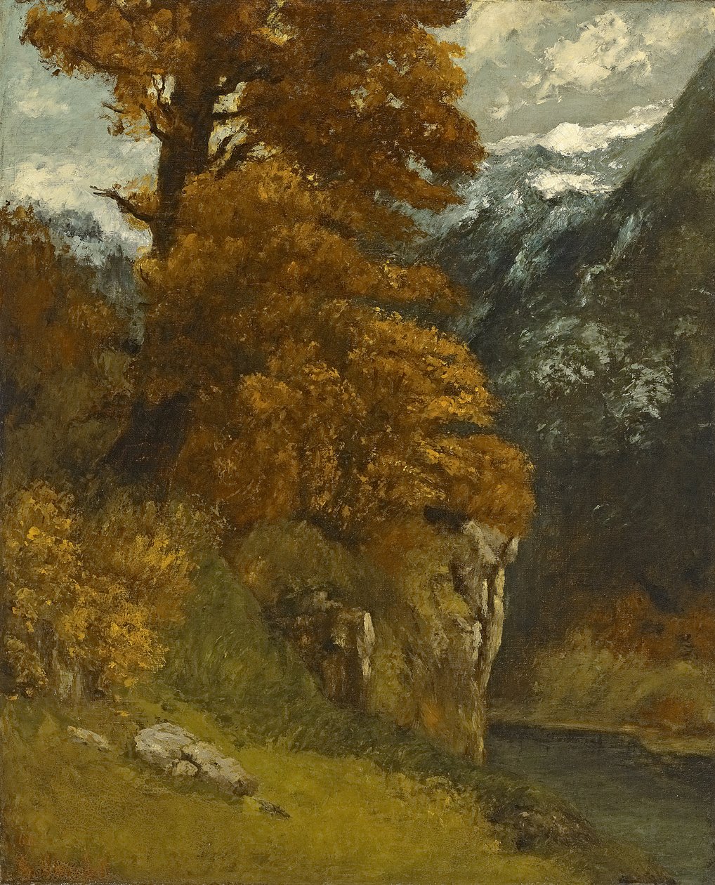 Glen w Ornans, 1866 autorstwa Gustave Courbet