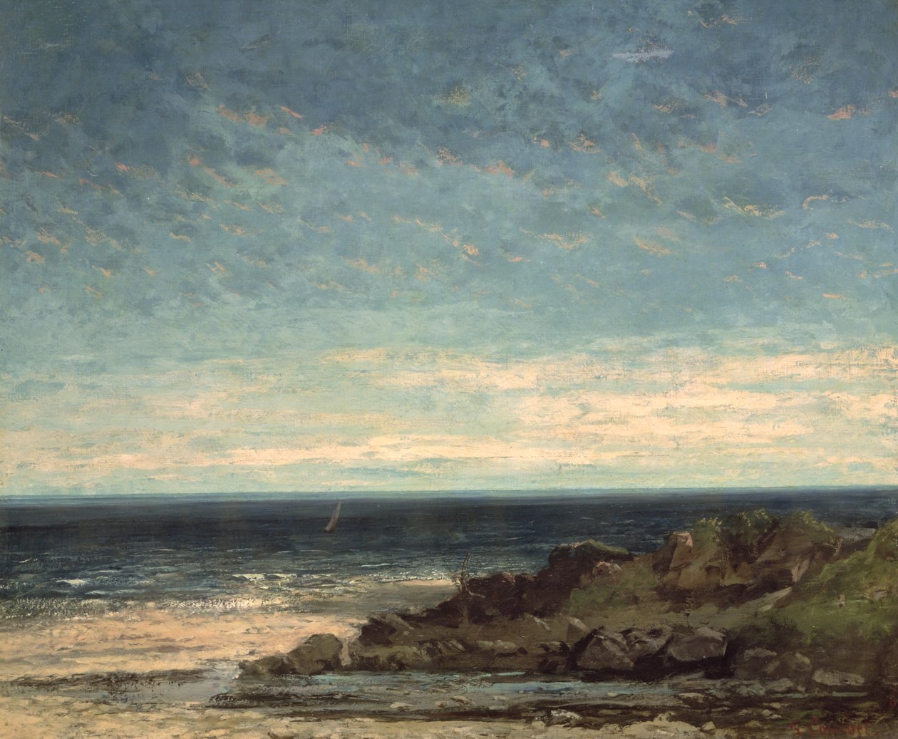 Morze autorstwa Gustave Courbet