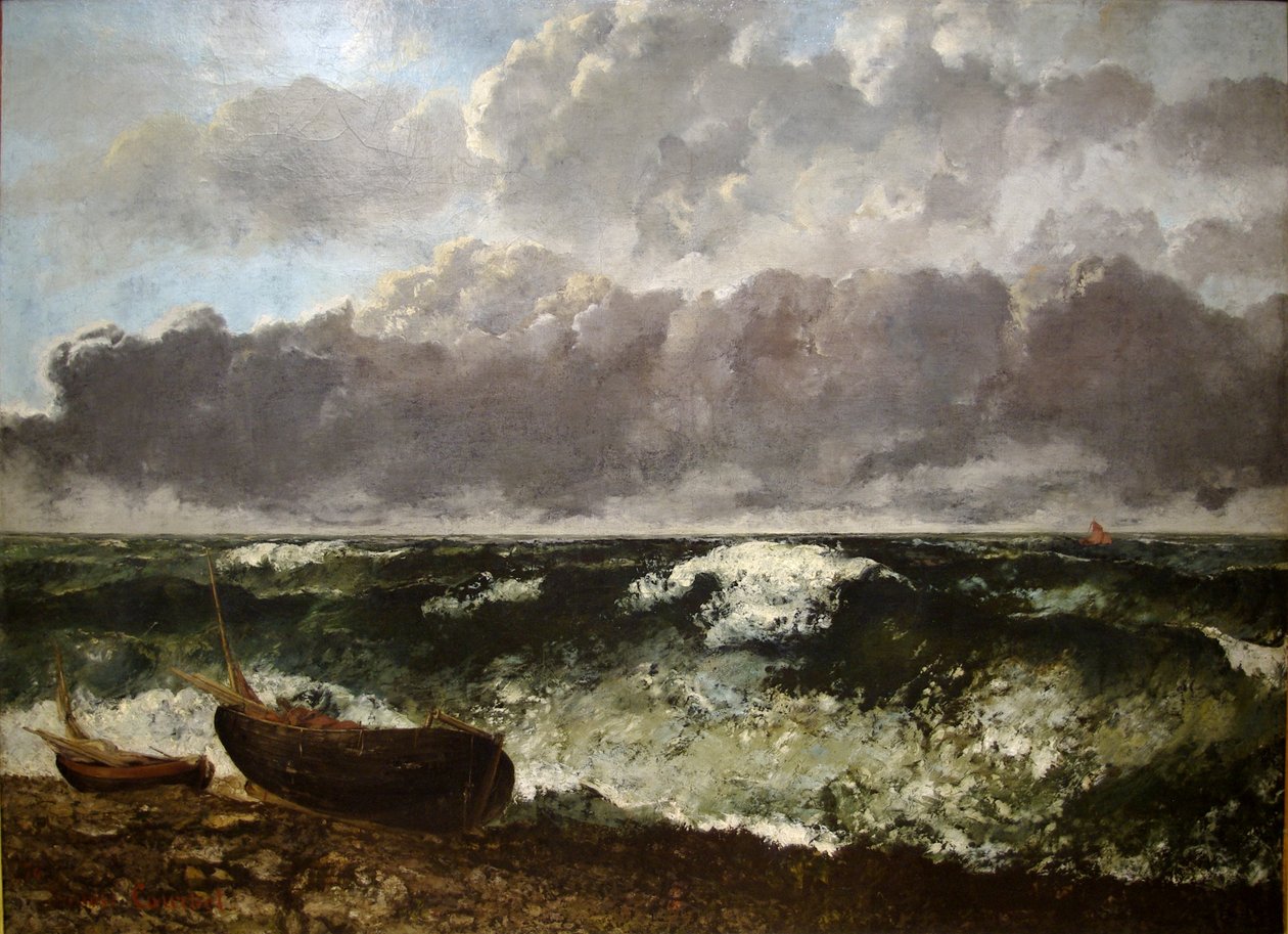 Burzliwe Morze autorstwa Gustave Courbet