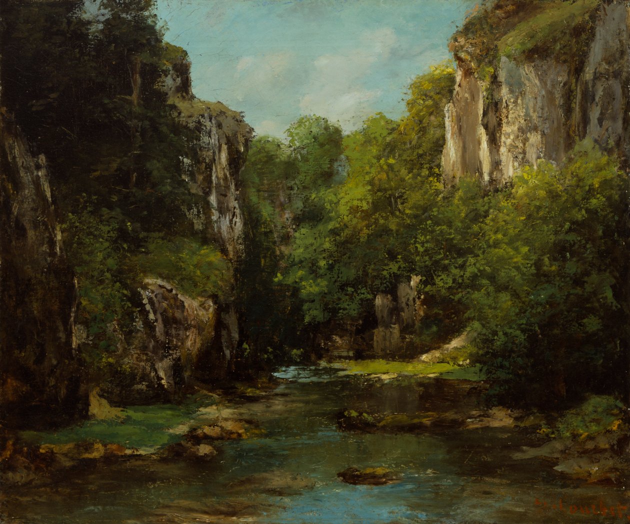 Strumień Czarnej Studni autorstwa Gustave Courbet