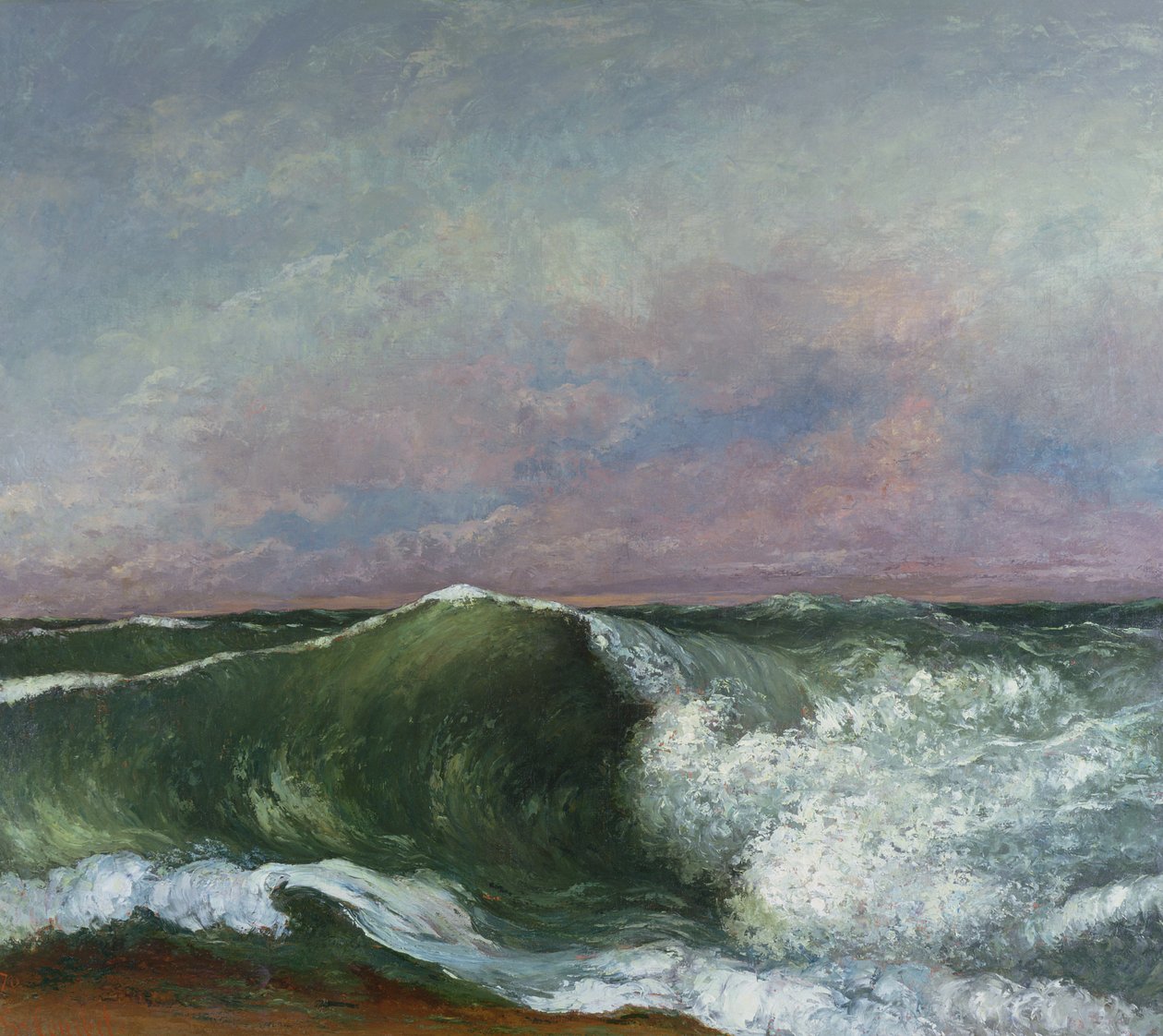 The Wave, 1870 autorstwa Gustave Courbet