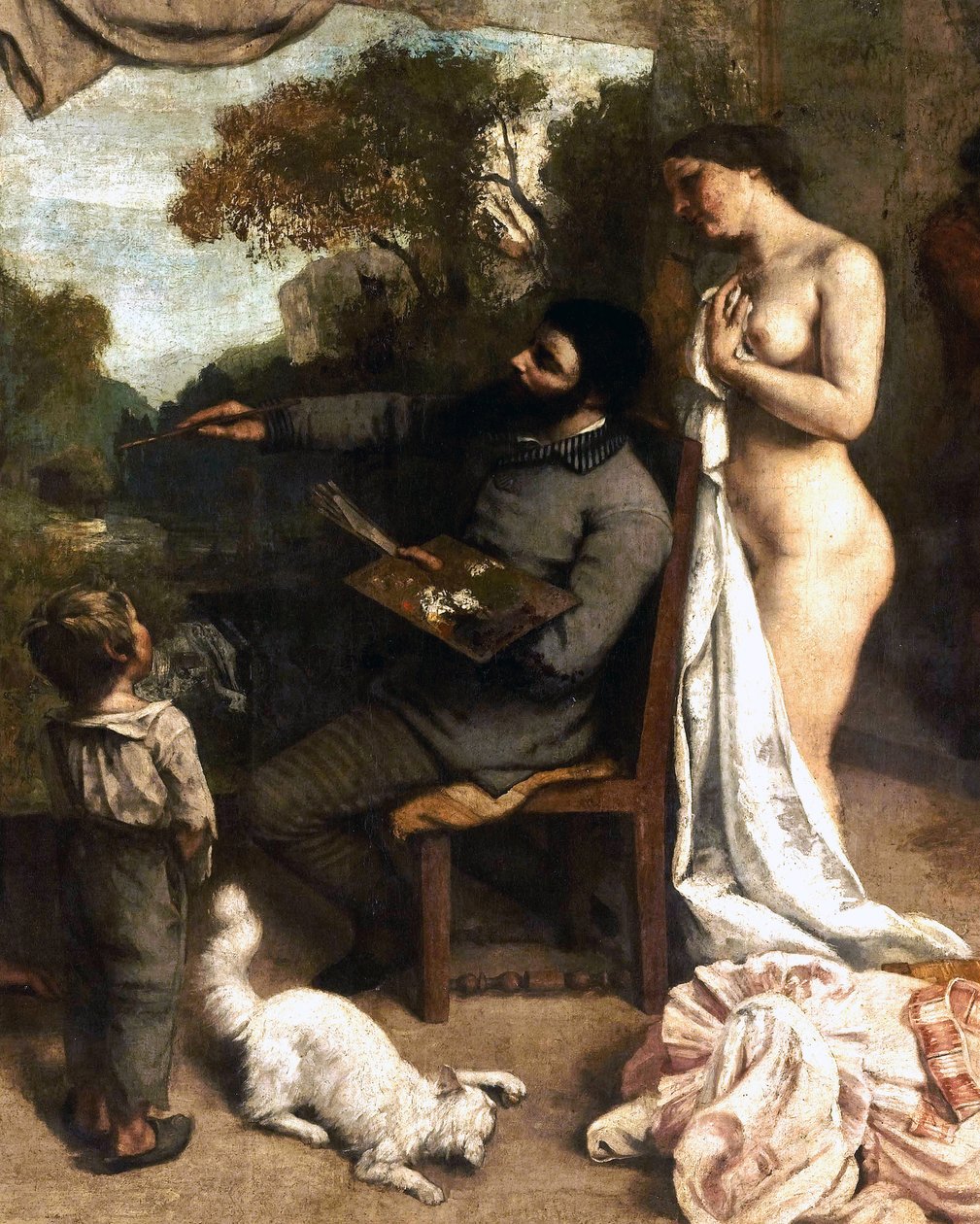 Pracownia malarza autorstwa Gustave Courbet