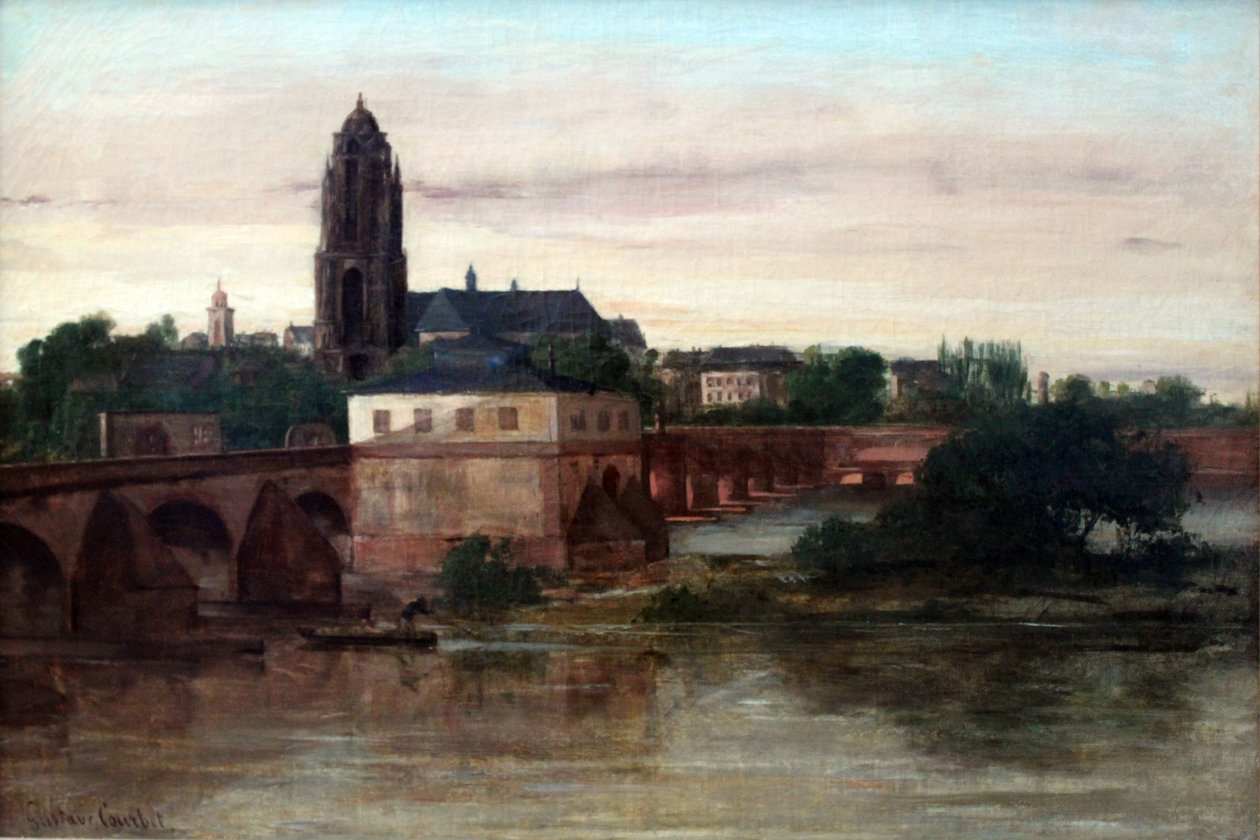 Widok na Frankfurt nad Menem autorstwa Gustave Courbet