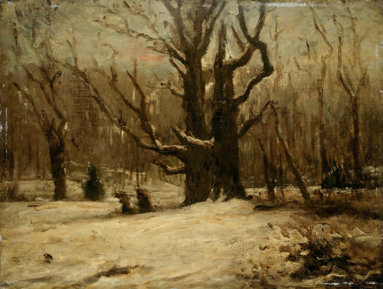 zimowy krajobraz autorstwa Gustave Courbet