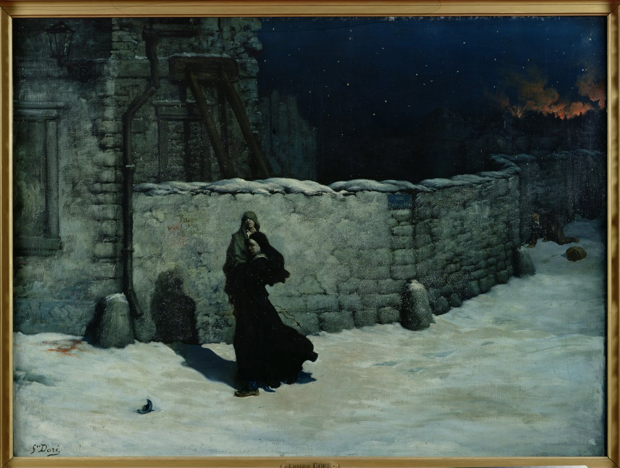 Incydent podczas oblężenia Paryża autorstwa Gustave Dore