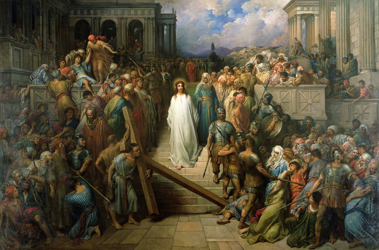 Chrystus opuszcza proces, 1874-80 autorstwa Gustave Dore