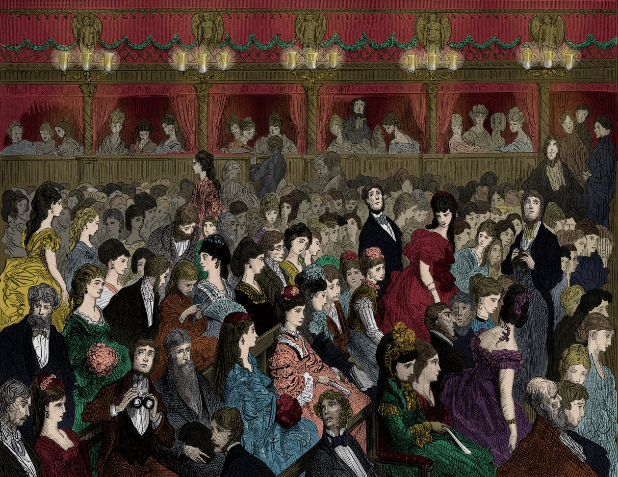 Opera w Covent Garden autorstwa Gustave Dore