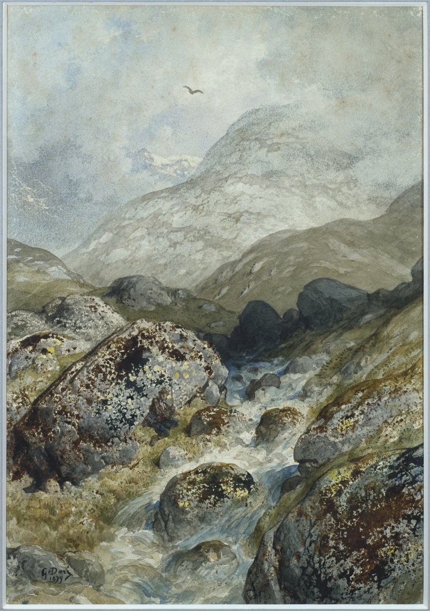 Wędkowanie w górach (wc i gwasz) autorstwa Gustave Dore