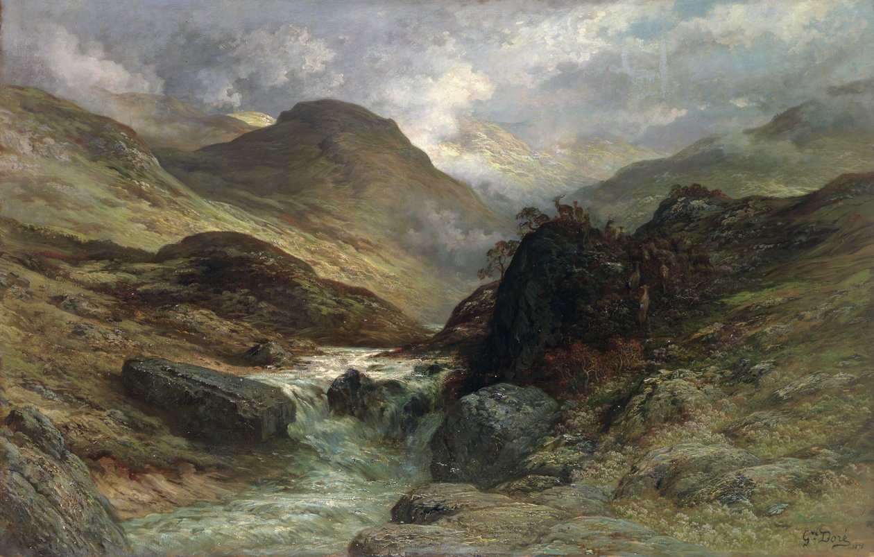 Wąwóz w Górach, 1878 autorstwa Gustave Dore